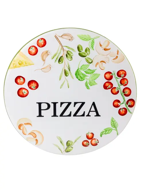 Tábua de Pizza/Queijos em Cerâmica Coleção Pizzaiollo - Pintado a Mão