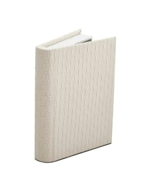 Livro Caixa Decorativo Trançado em MDF com Revestimento em PU (Couro Sintético)