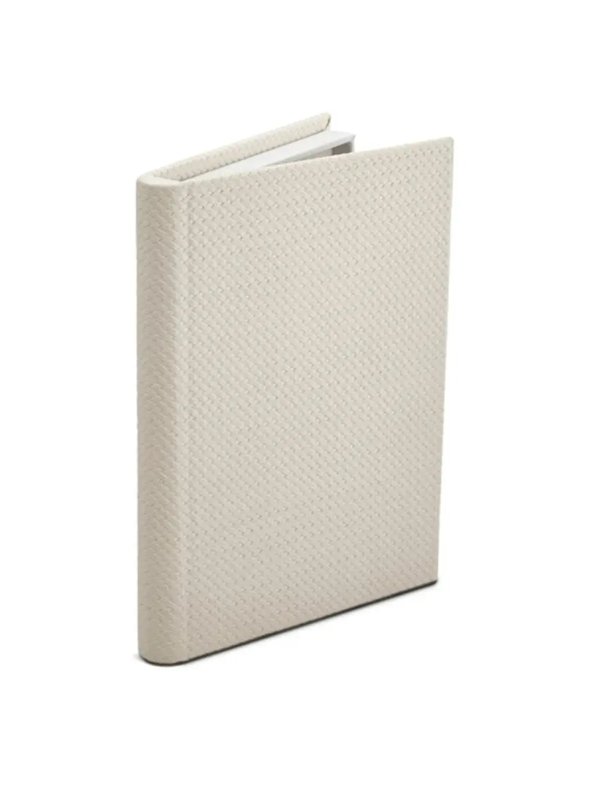 Livro Caixa Decorativo Textura Linho Encorpado em MDF com Revestimento em PU (Couro Sintético) Bege