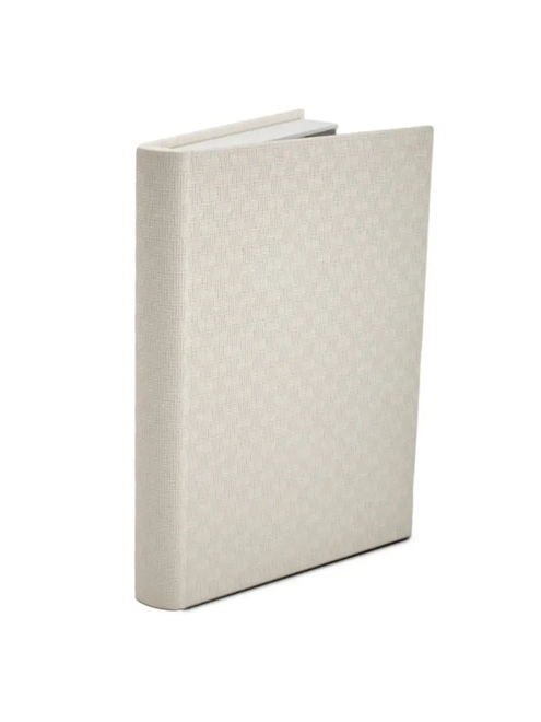 Livro Caixa Decorativo Texturizado em MDF com Revestimento em PU (Couro Sintético) - Médio