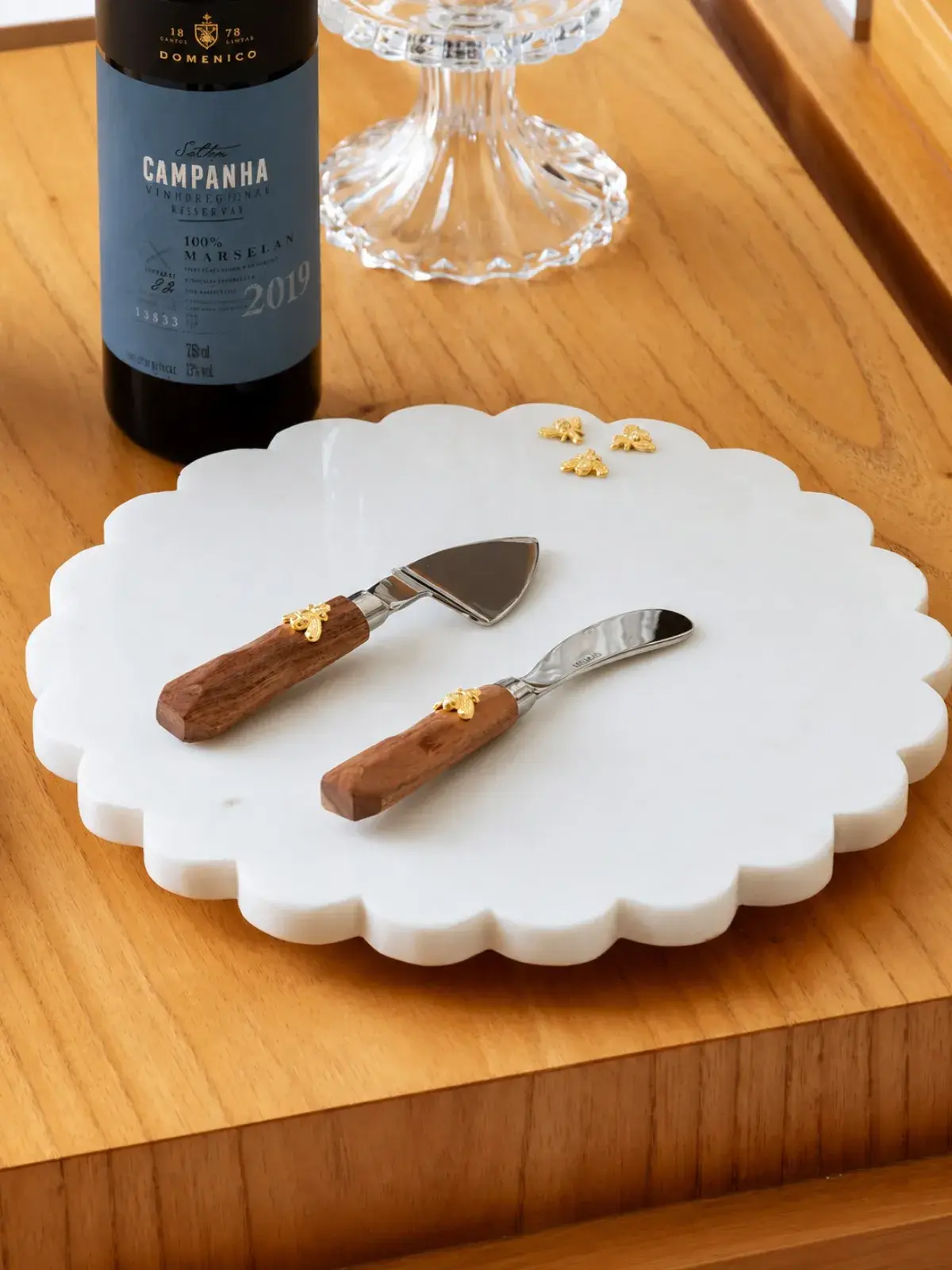 Conjunto Talheres 4 Peças para Queijo New Bee Inox 