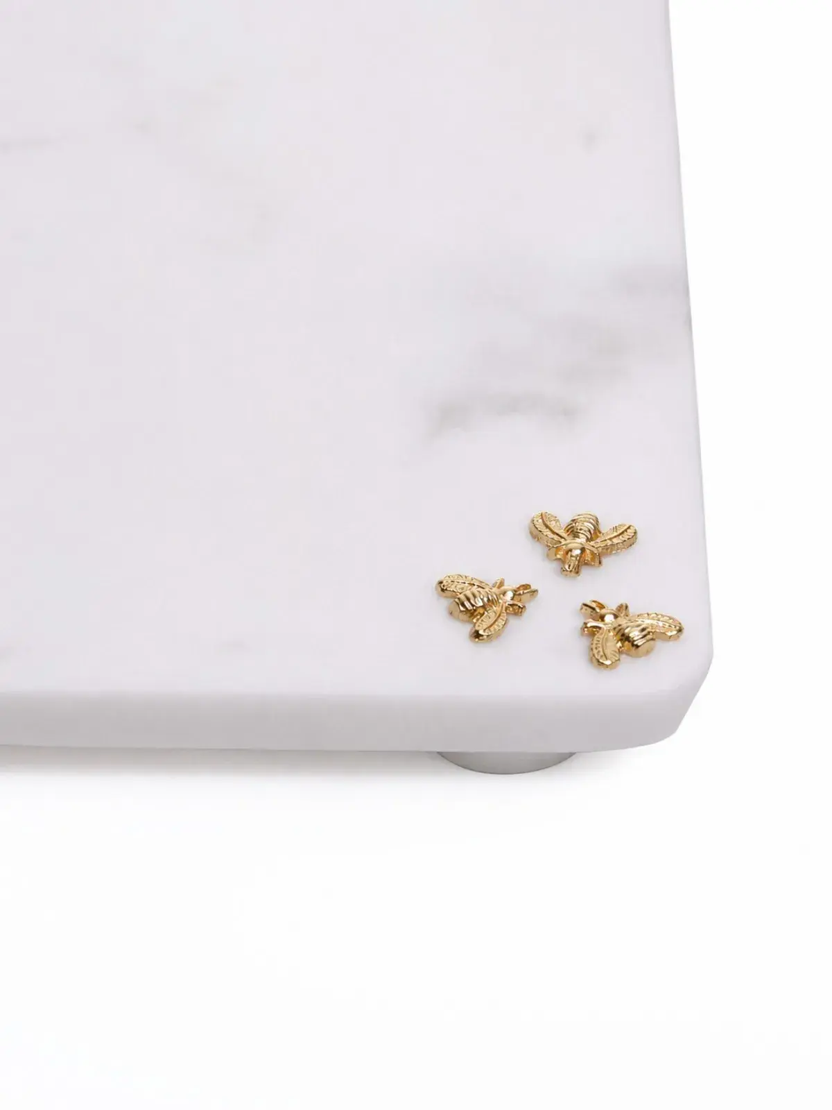 Tábua Retangular Decorativa New Bee Mármore - 28x3x22.5cm 