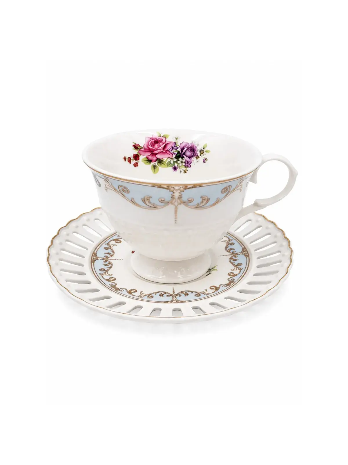 Jogo de 12 Peças para Chá Mon Cheri em New Bone China 220ml