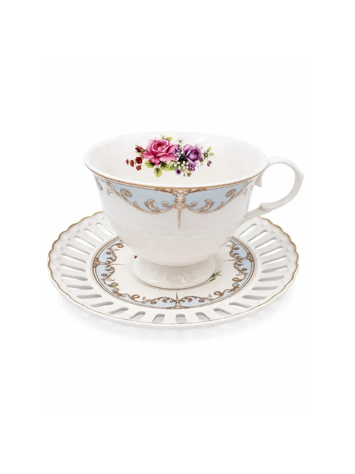 Jogo de 12 Peças para Chá Mon Cheri em New Bone China - 220ml 