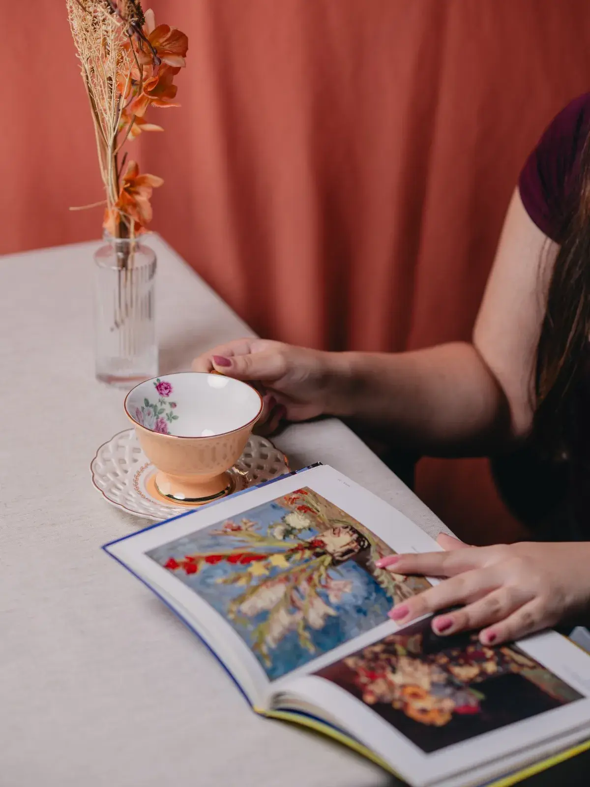Jogo de 8 Peças para Chá Mon Désir em New Bone China com Borda Dourada 200ml