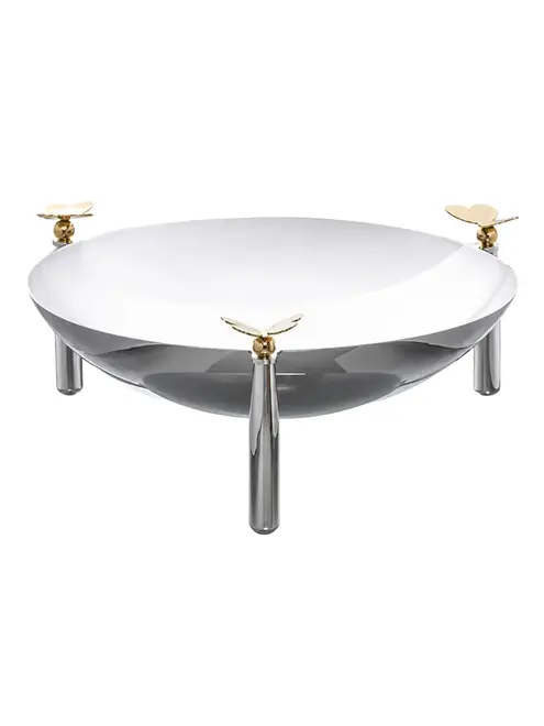 Centro de Mesa Farfalla em Aço Inox