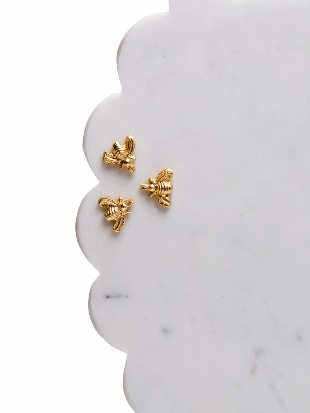 Tábua Redonda Giratória Decorativa New Bee Mármore - 30.5x3.5cm 