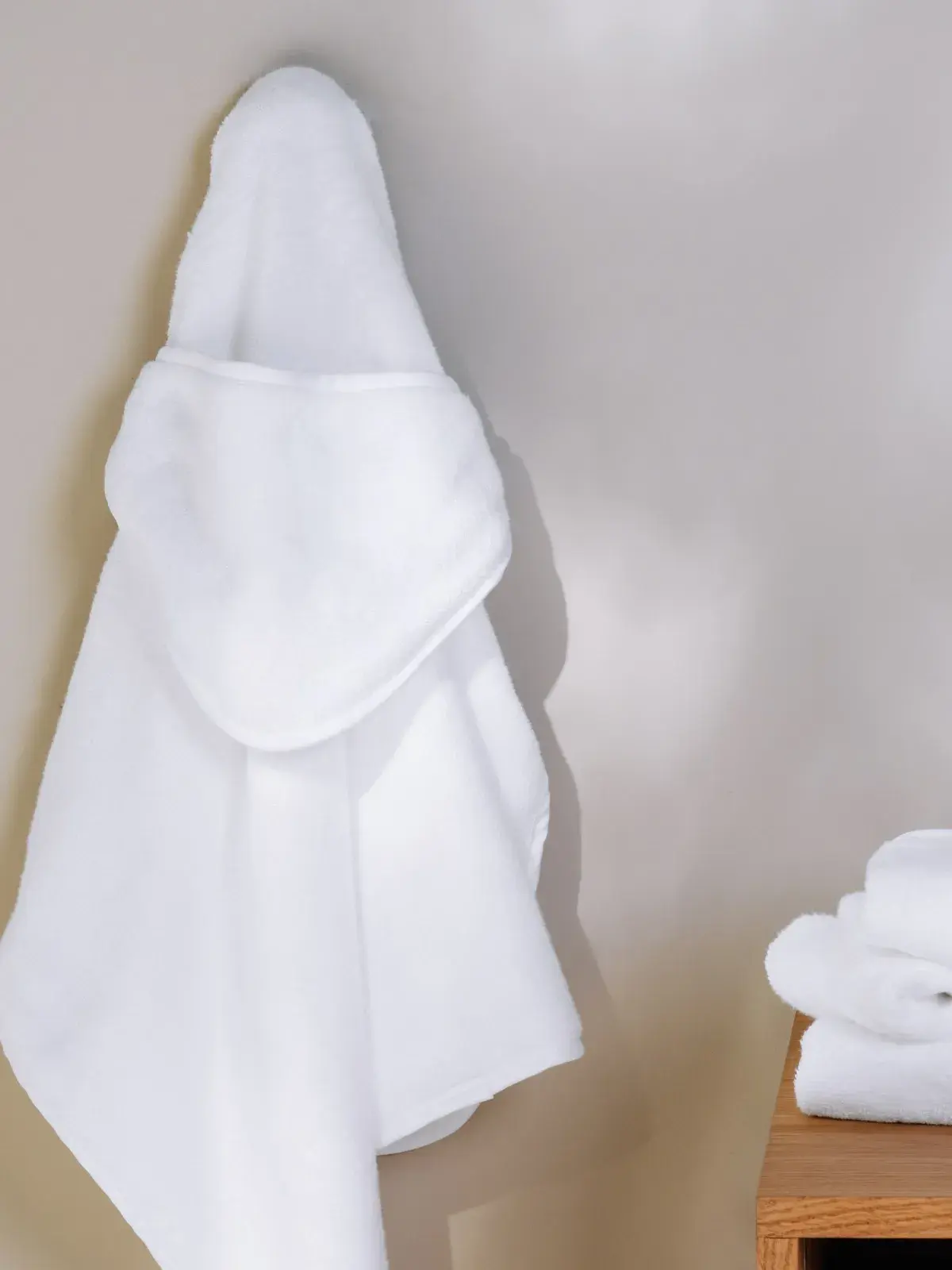 Toalha com Capuz Trussardi Baby 100% algodão Bonelli Branco