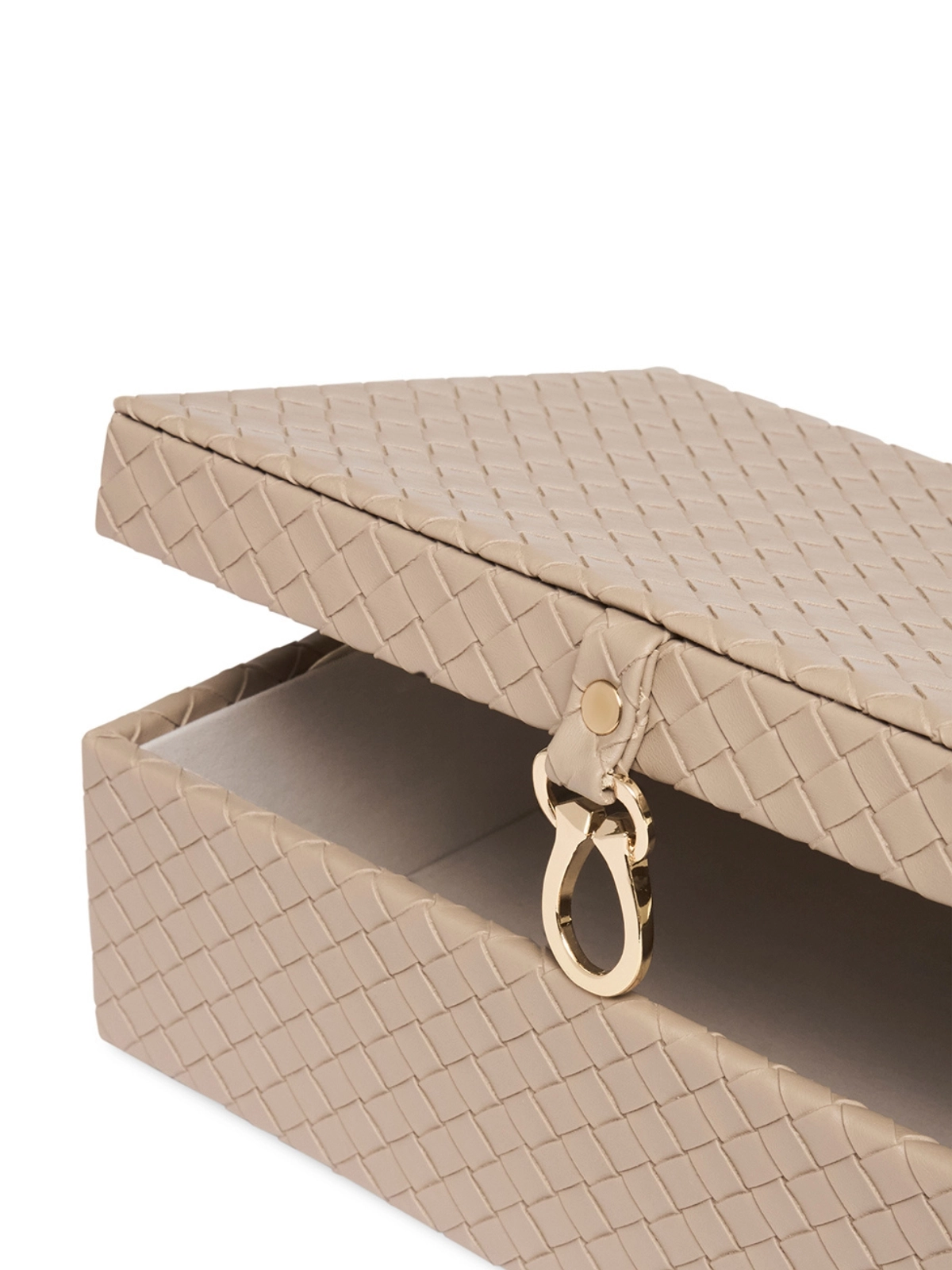 Caixa em Mdf com Revestimento em PU Bege 
