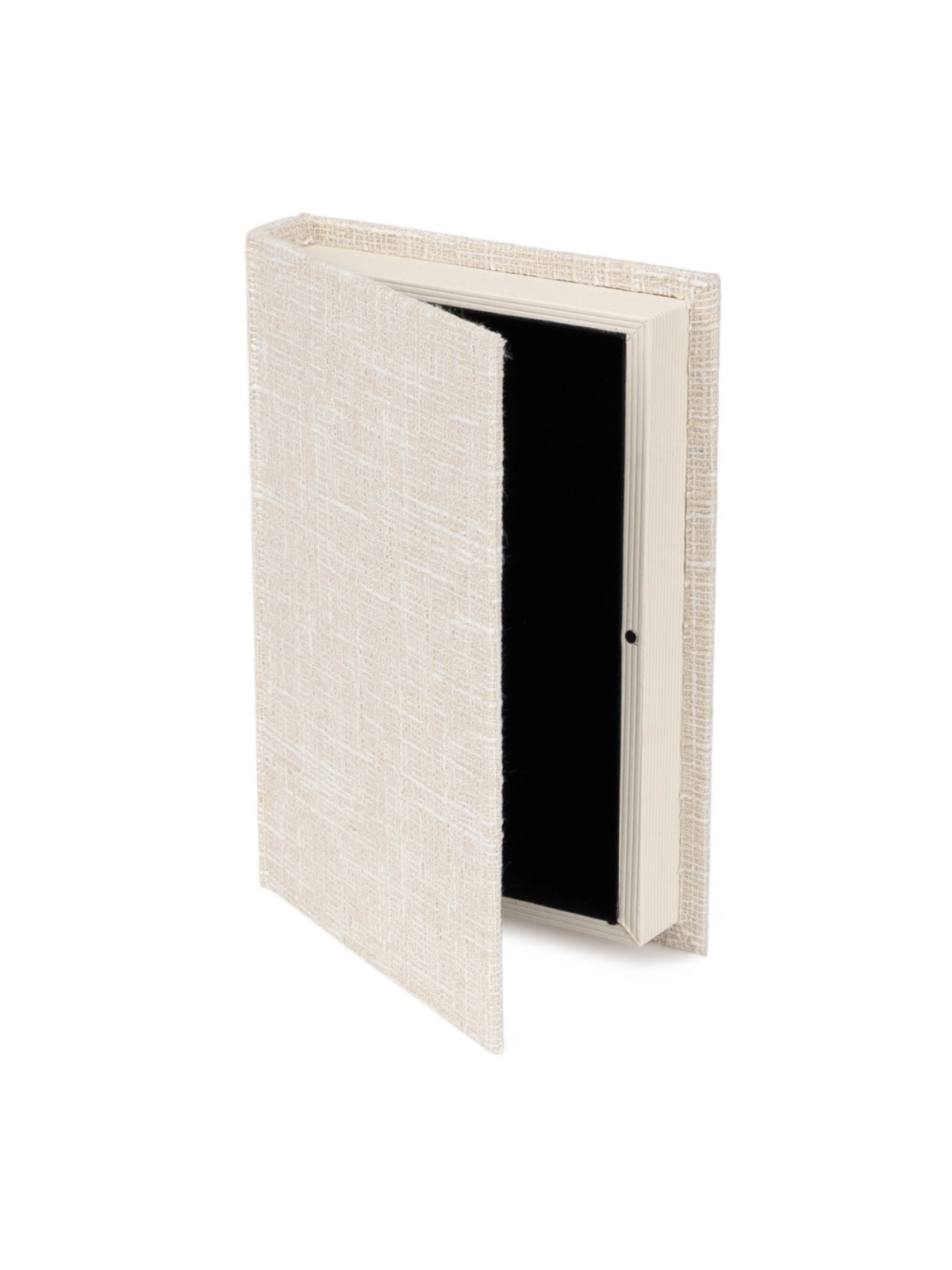 Livro Caixa em Mdf e Linho Bege 