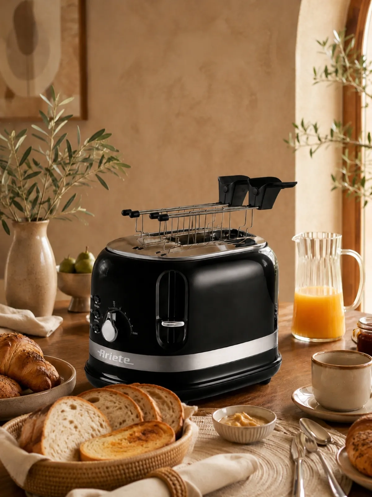 Torradeira Ariete Moderna 750W - Toque Atemporal Preto