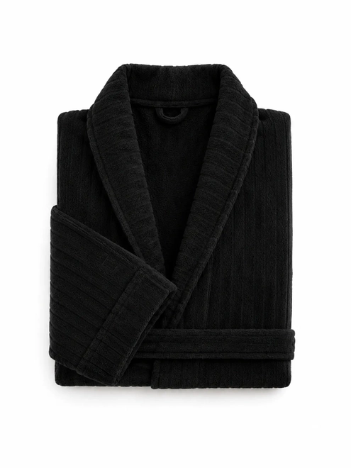 Roupão Veludo Stripes Buddemeyer Preto