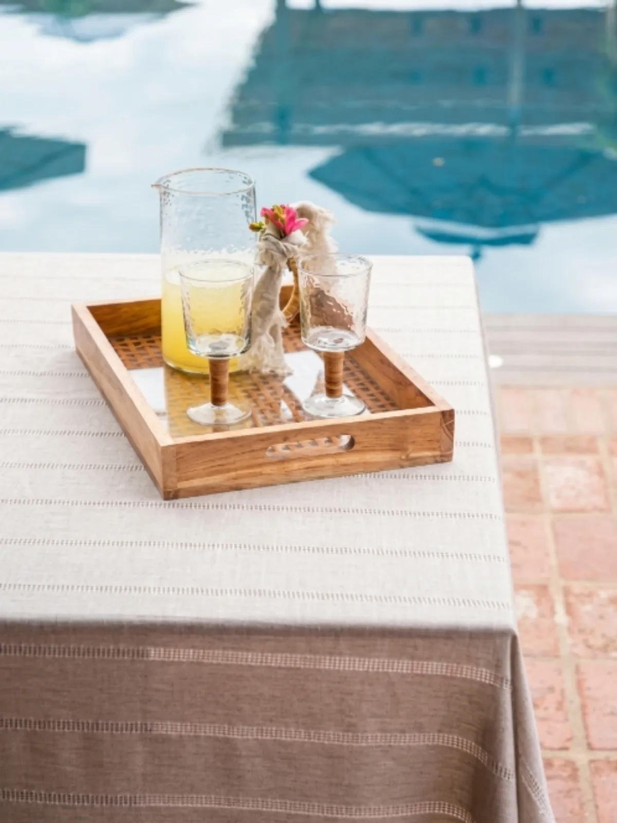 Toalha de Mesa Dubbo Natural 1.80 x 3.20 m