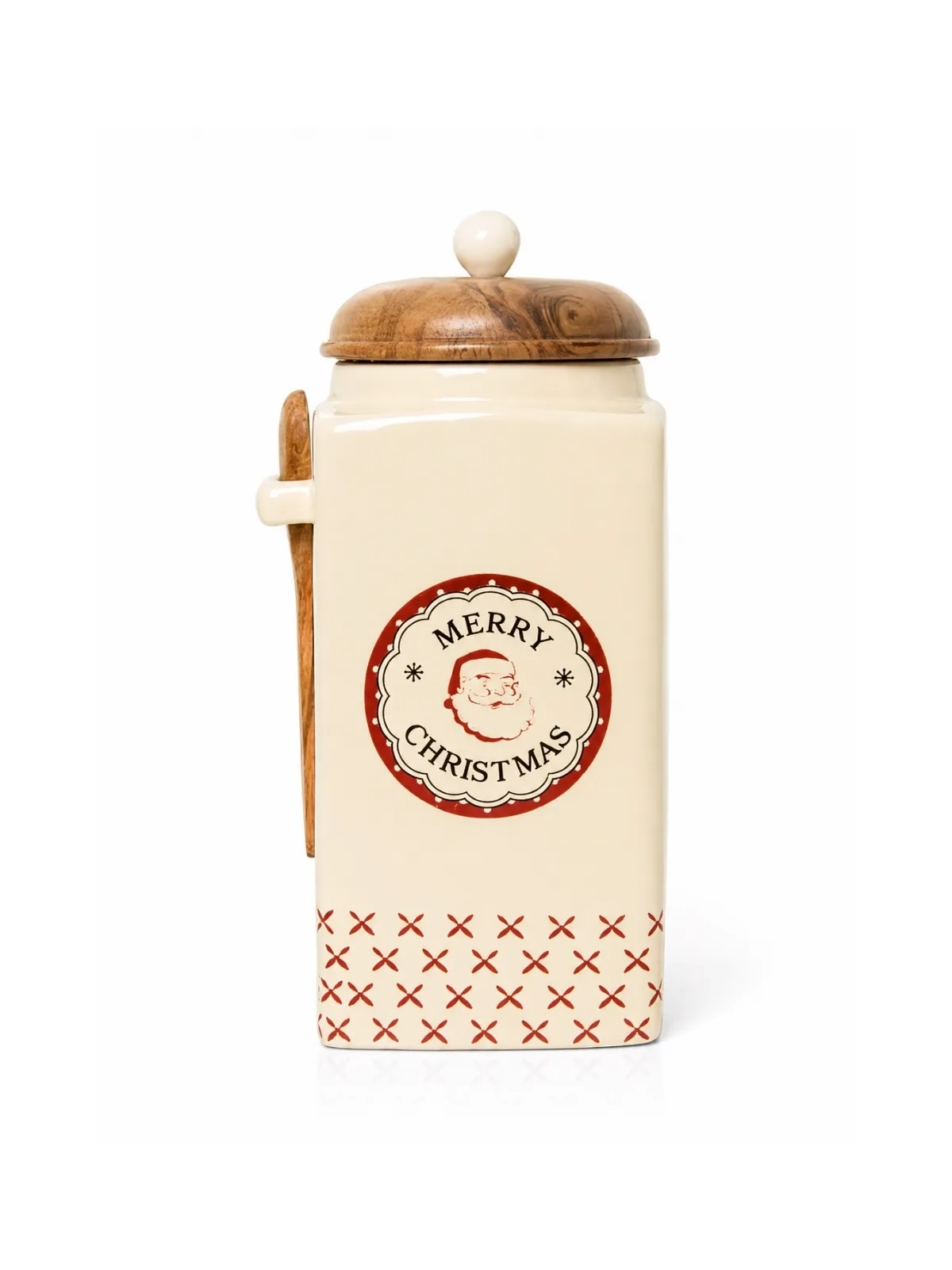 Pote com Tampa Versailles Merry Christmas 13 x 26 cm