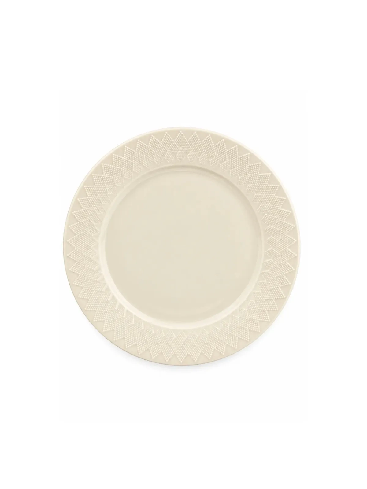 Prato de Sobremesa em Porcelana Grão Marfim