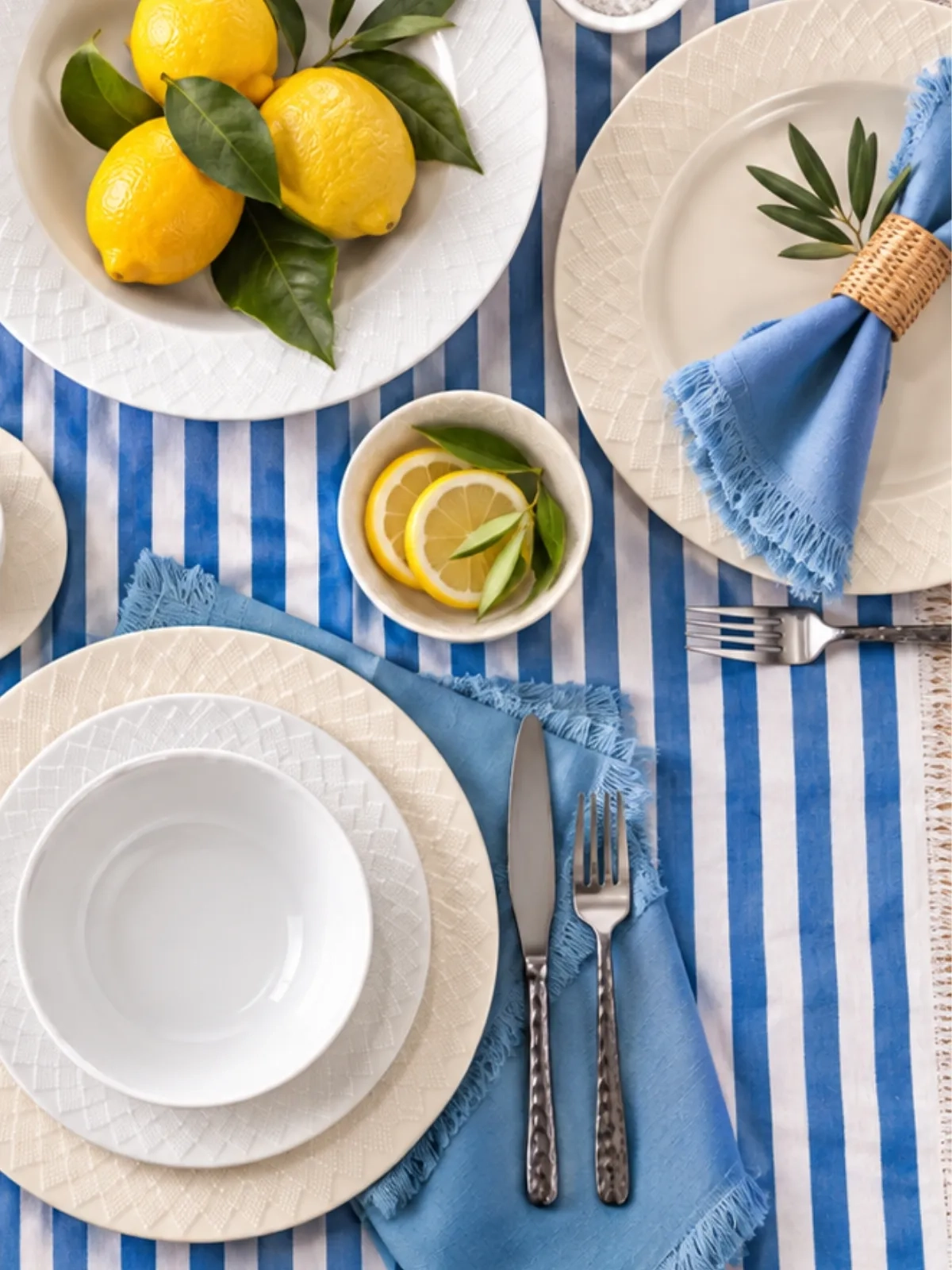 Prato de Sobremesa em Porcelana Grão Marfim