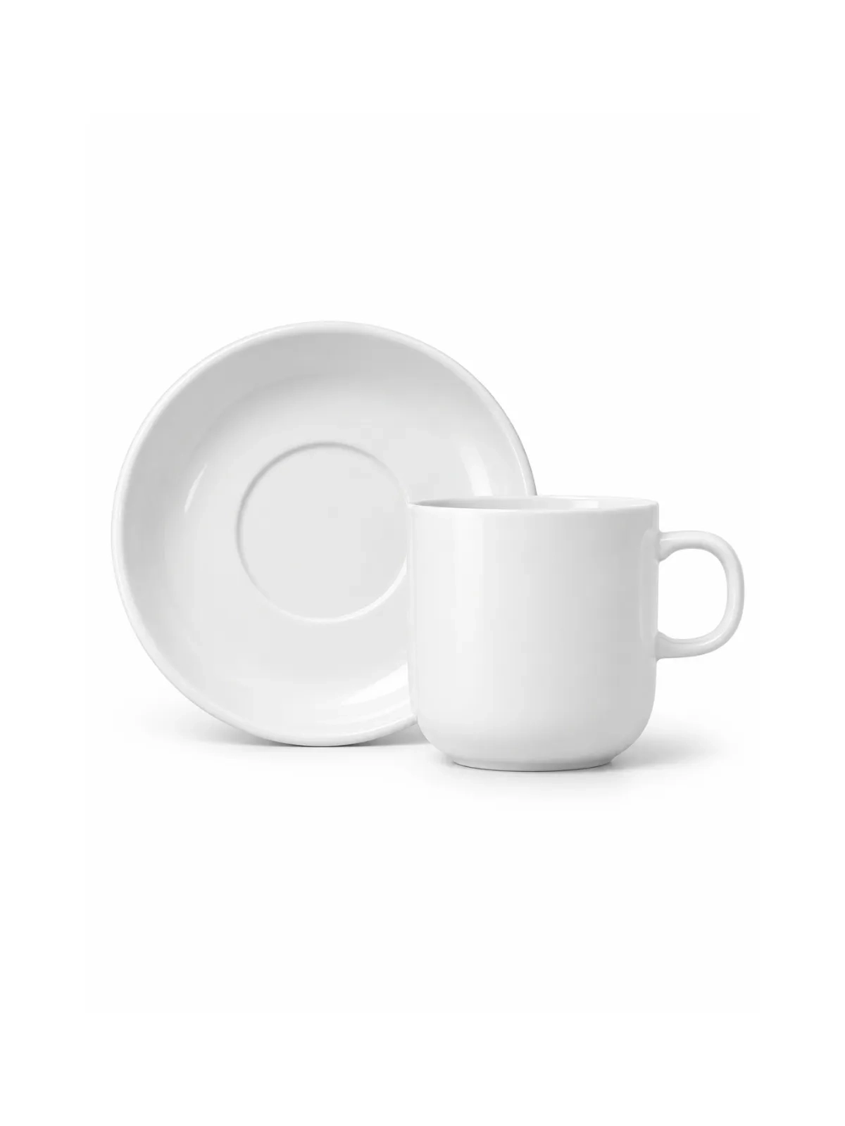 Xícara de Chá com Pires em Porcelana Bold 