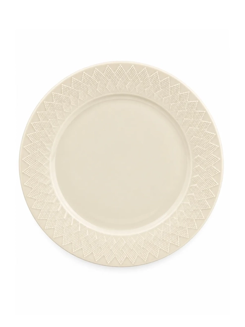 Prato Raso em Porcelana Grão Marfim