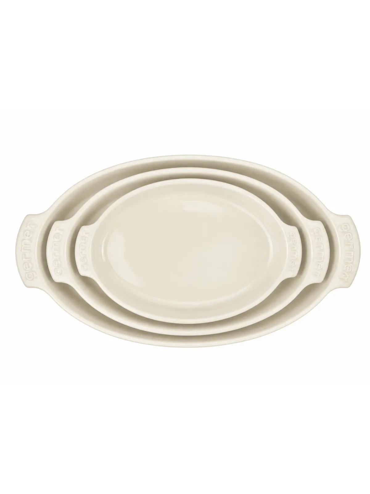 Forma Oval em Porcelana - Assar e Servir Marfim